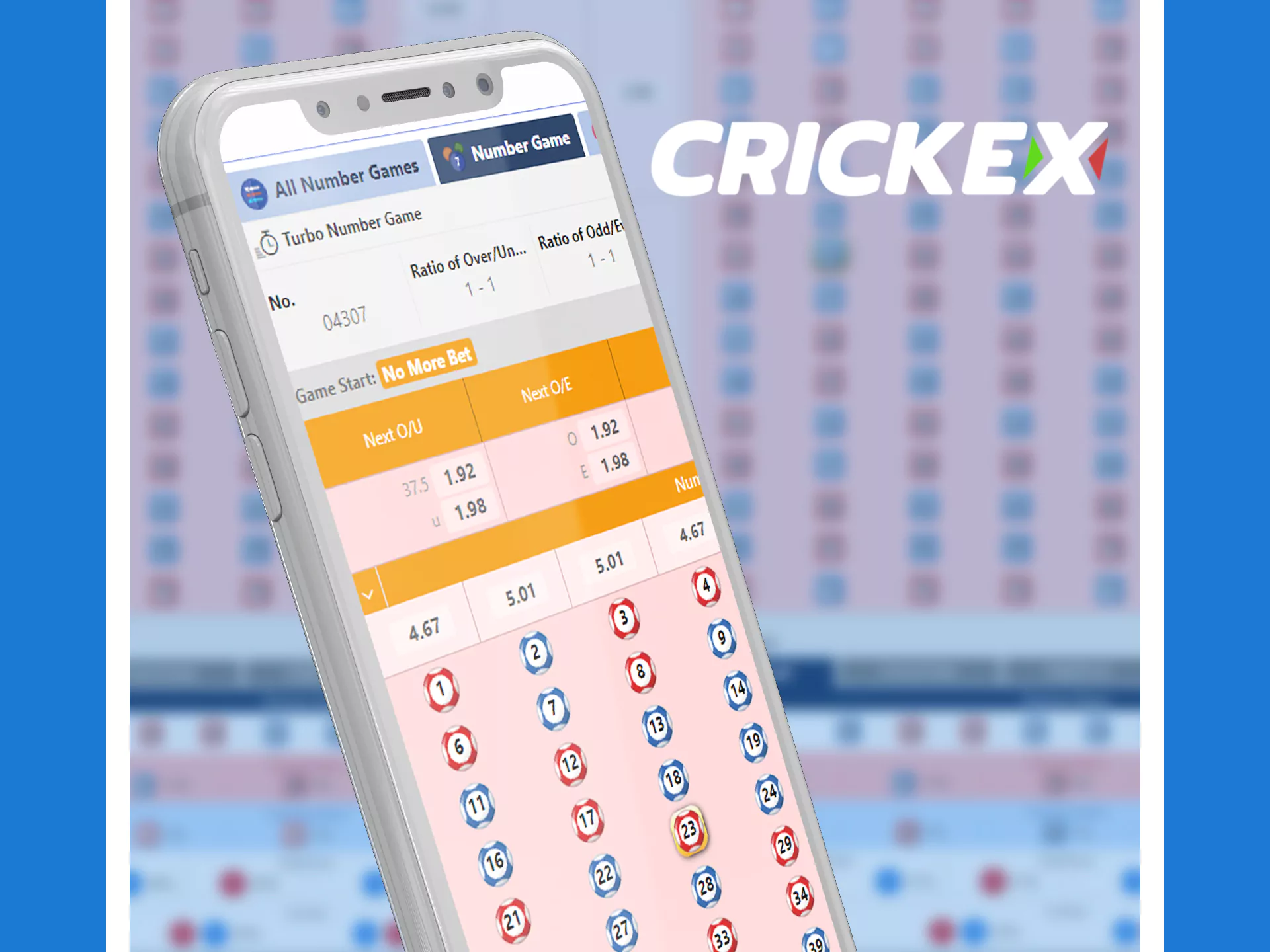 There are many types of casino games available in the Crickex app.
