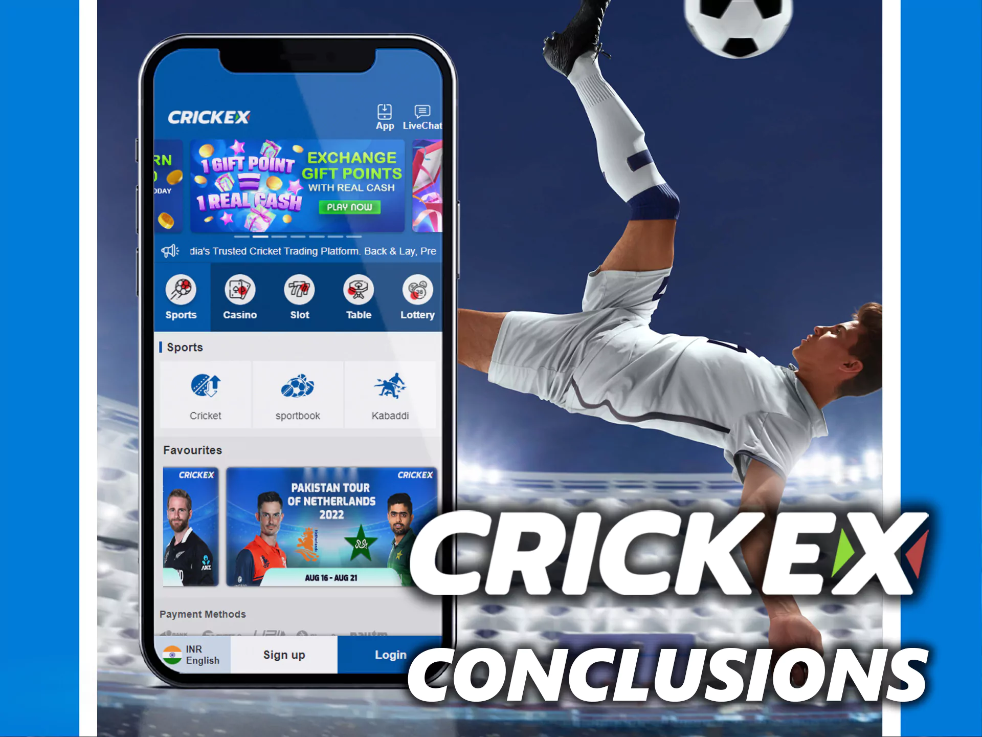 Crickex ऐप ऑनलाइन स्पोर्ट्स बेटिंग के लिए बहुत अच्छा है।