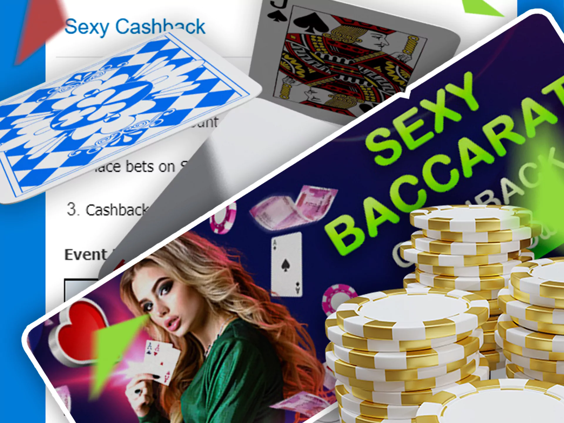 If you are a fan of live casino card games, visit the baccarat section.