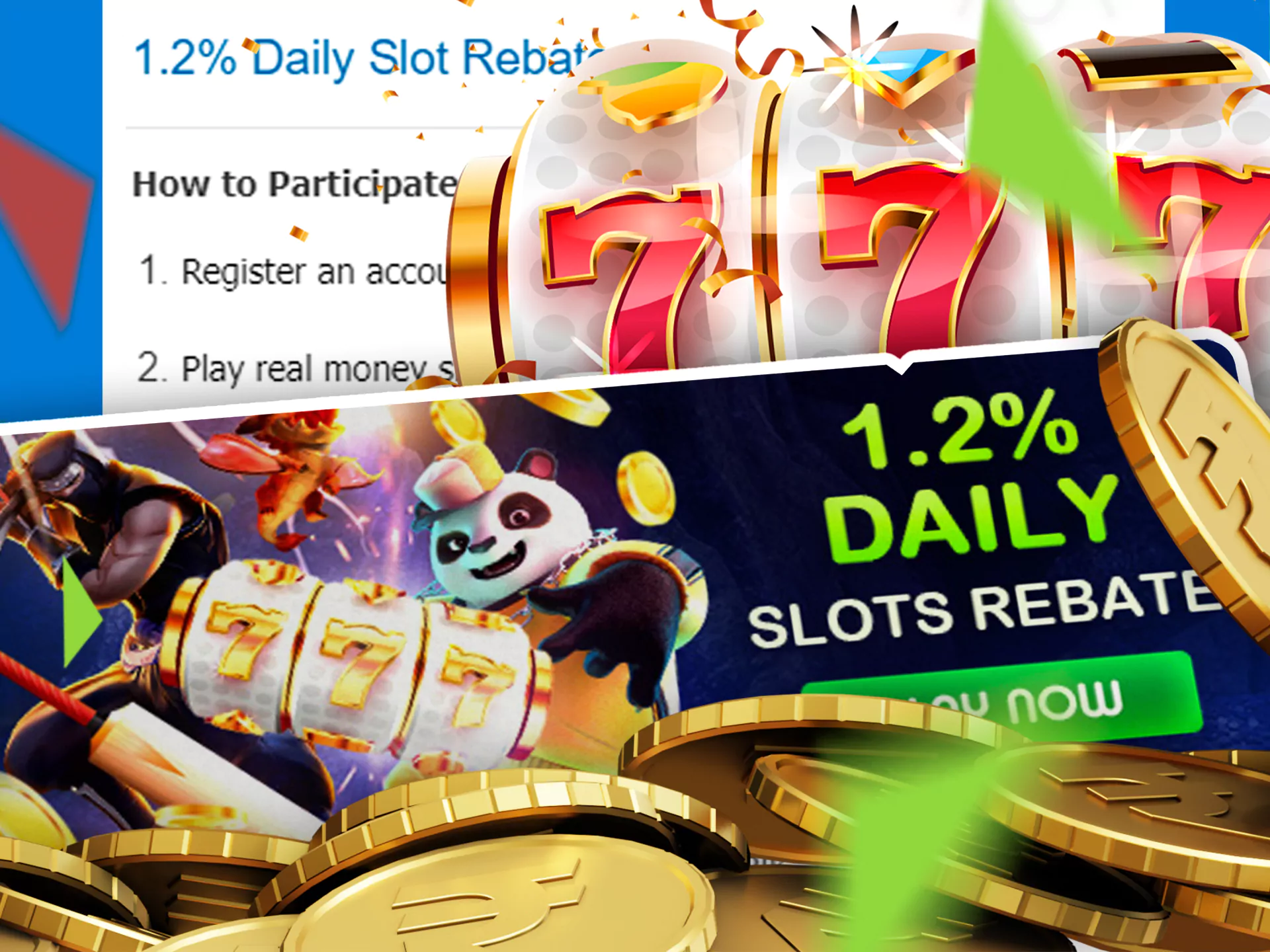 Check out the rules and get a rebate on playing slots.
