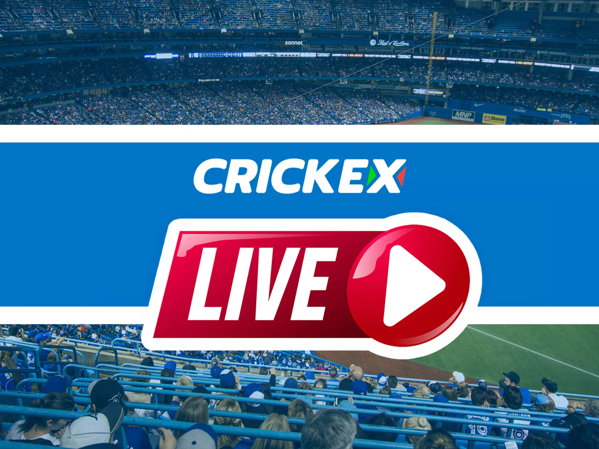 Watch live streams on the official Crickex website.