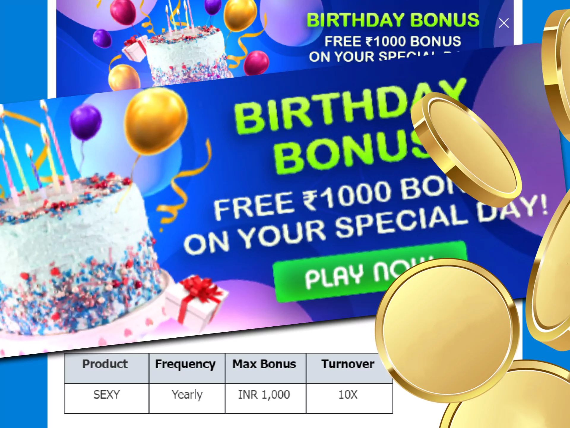 Get a birthday bonus from Crickex.