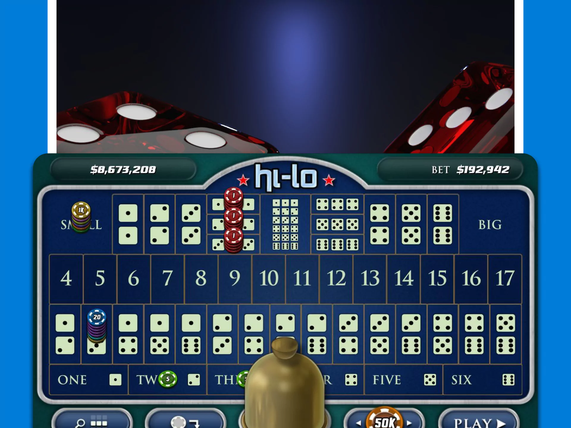 Play the best dice game on Crickex.