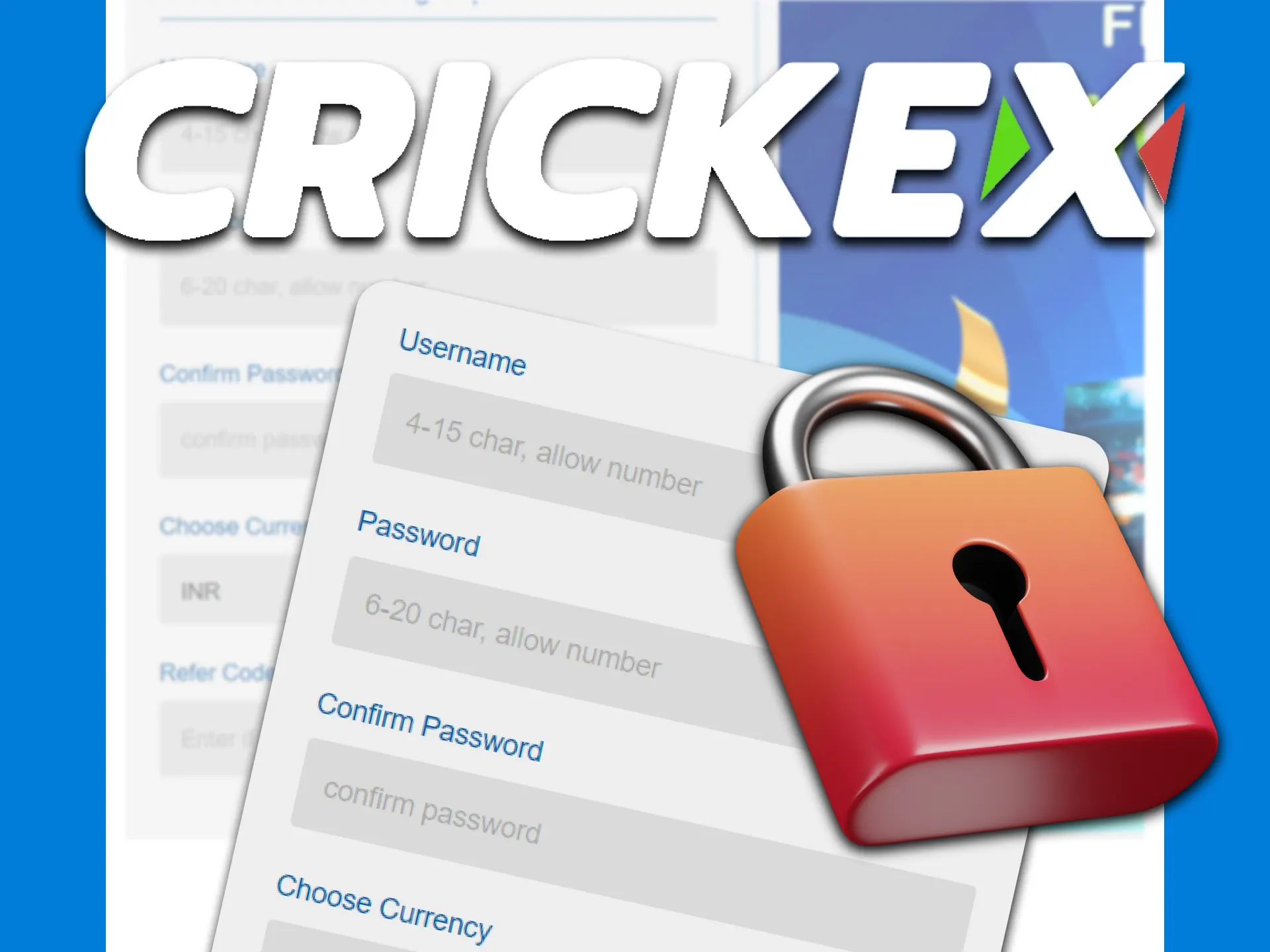 Your personal data is protected by the Crickex service.